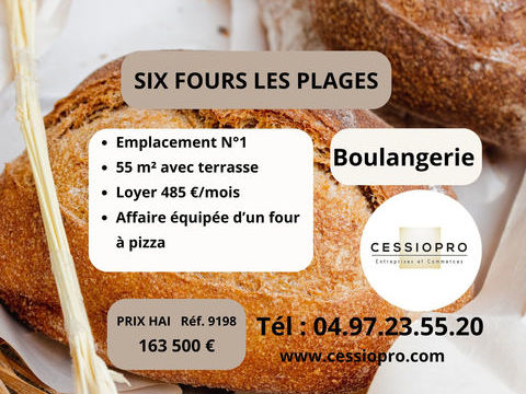 BOULANGERIE EN EMPLACEMENT No1 DANS UN CADRE DE VIE IDEAL A SIX FOURS 163500 83140 Six fours les plages