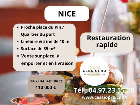 RESTAURATION RAPIDE   NICE - QUARTIER DU PORT PROCHE PLACE DU PIN 110000 06300 Nice