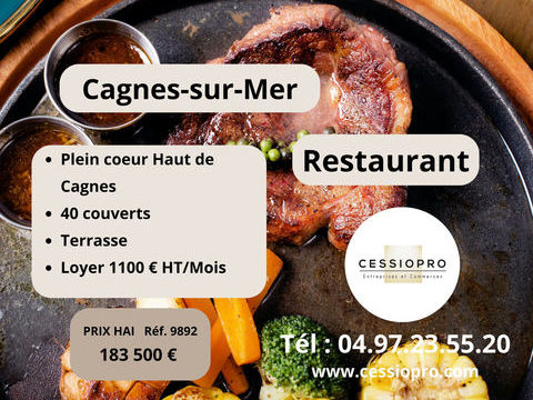 RESTAURANT CAGNES SUR MER 185300 06800 Cagnes sur mer