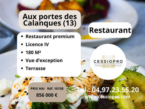 RESTAURANT PREMIUM - LICENCE IV   CA 1M� - AUX PORTES DES CALANQUES (13) 856000 13260 Cassis