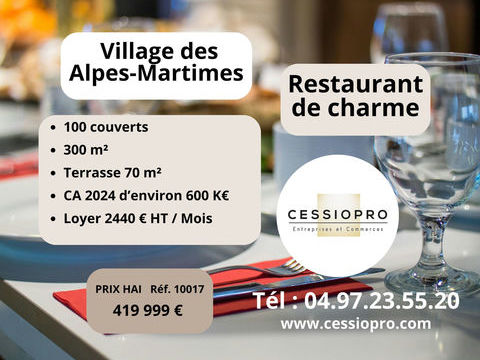 Restaurant de Charme avec terrasse intimiste de 60 couverts, cadre id&eacute;al restaurant &eacute;toil&eacute;, village pris&eacute; 419999 06530 Le tignet