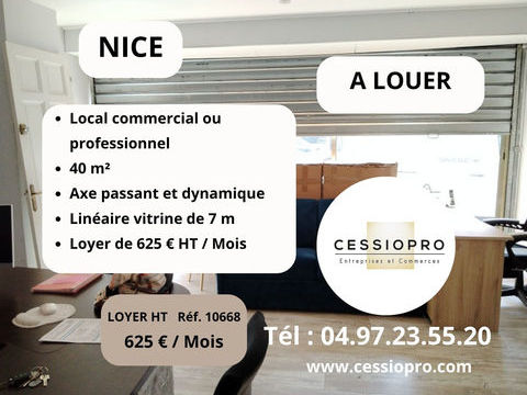 A LOUER EN EXCLUSIVITE   LOCAL  PROFESSIONNEL   NICE   BOULEVARD DE LA MADELEINE 725 06000 Nice
