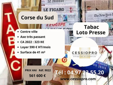 Tabac Loto Presse Bimbeloteries refait &agrave; neuf, Corse du Sud� 561600 20200 Bastia