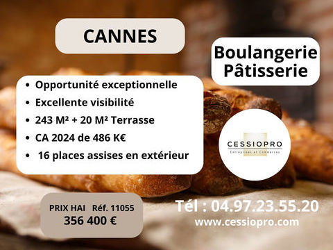 BOULANGERIE PATISSERIE CA 486K� CANNES BEL ENVIRONNEMENT 356400 06400 Cannes