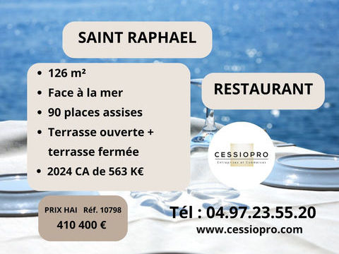 Tr&egrave;s beau restaurant traditionnel face &agrave; la mer Saint Rapha&euml;l 410400 83700 St raphael