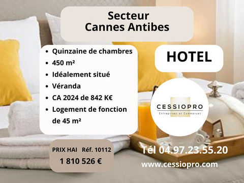 Secteur Cannes Antibes   H&ocirc;tel 3* d'une quinzaine de chambres 1810526 06400 Cannes
