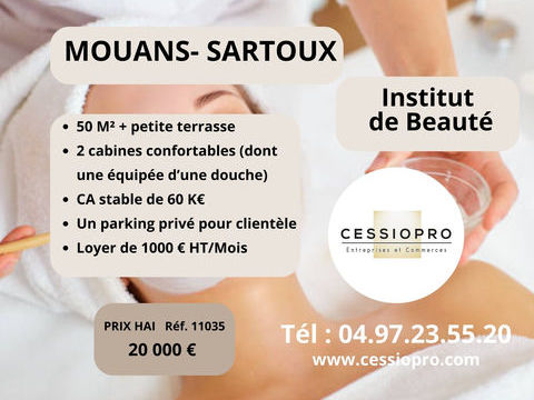 A VENDRE INSTITUT DE BEAUT&Eacute; &Eacute;L&Eacute;GANT   2 CABINES   PARKING PRIV&Eacute;   MOUANS-SARTOUX - ALPES-MARITIMES 20000 06370 Mouans sartoux