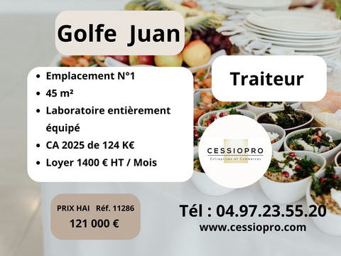 Traiteur   Golfe-Juan   Emplacement no1   Id&eacute;al pour un couple professionnel 121000 06220 Golfe juan