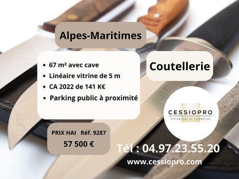 FONDS DE COMMERCE DE COUTELLERIE  ALPES MARITIMES 57500 06000 Nice