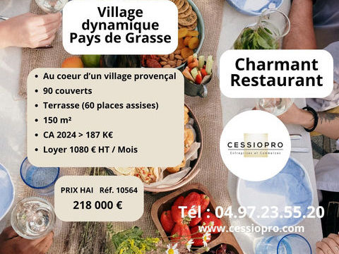 CHARMANT RESTAURANT - IDEAL COUPLE   VILLAGE DYNAMIQUE DU PAYS DE GRASSE 218000 06530 Cabris