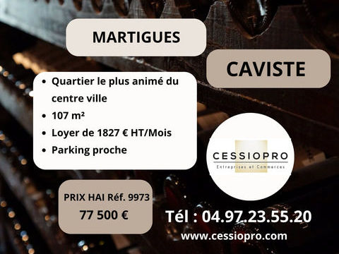 VENTE BOUTIQUE CAVISTE Centre-ville MARTIGUES 77500 13500 Martigues