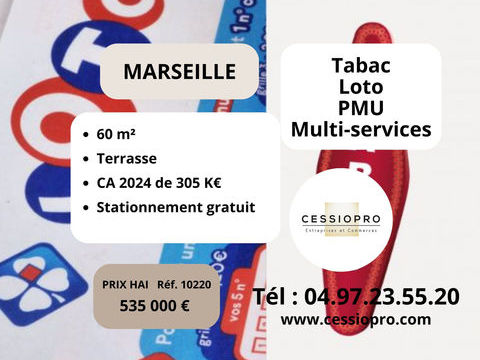Tabac Loto Multi services, secteur agr&eacute;able,  Marseille 535000 13013 Marseille