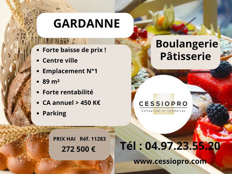 FORTE BAISSE DE PRIX ! &Agrave; VENDRE - BOULANGERIE P&Acirc;TISSERIE 89 m2 - EMPLACEMENT No1 EN CENTRE-VILLE - FORTE RENTA 272500 13120 Gardanne