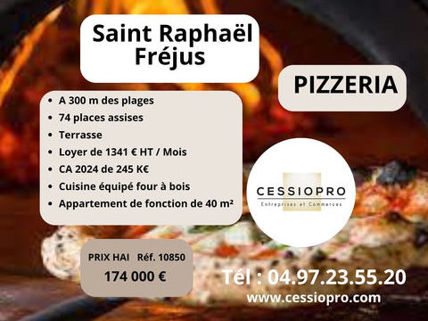 A vendre Pizzeria feu de bois   Proximit&eacute; de la mer - Saint Rapha&euml;l   Fr&eacute;jus 174400 83700 St raphael