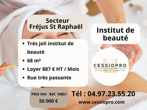 Tr&egrave;s joli Institut de beaut&eacute; et soins au c�ur de la ville ,  Secteur Fr&eacute;jus Saint Rapha&euml;l - Baisse de prix 50000 83600 Frejus