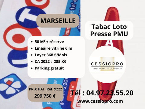 Tabac Loto Presse PMU Bimbeloteries sur Marseille Nord 299750 13015 Marseille
