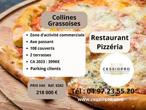 RESTAURANT PIZZERIA AVEC FOUR A BOIS - TERRASSE - PARKING CLIENTELE   COLLINES GRASSOISES 218000 83440 Montauroux