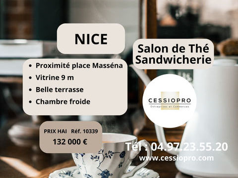 SALON DE TH&Eacute;   SANDWICHERIE - NICE - 06 - PROXIMIT&Eacute; DE LA PLACE MASS&Eacute;NA 132000 06000 Nice