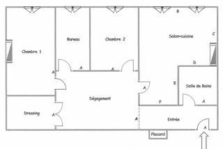  Appartement � vendre 3 pi�ces 67 m�