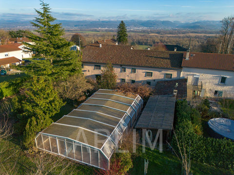   RARE HAUTEURS VILLETTE SUR AIN Long�re 440m2 terrain piscine Propri�t�/ch�teau - 9 pi�ce(s) - 440 m�