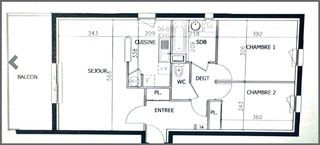  Appartement � vendre 3 pi�ces 64 m�