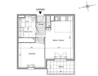  Appartement � vendre 2 pi�ces 43 m�