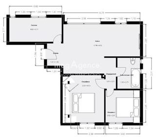  Appartement � vendre 3 pi�ces 67 m�