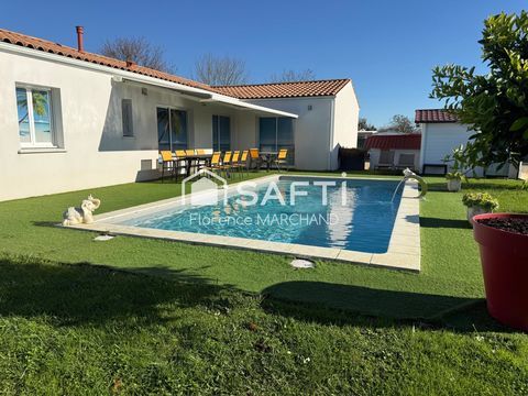   BEAU PLAIN-PIED DE 2022, 3 CH, PISCINE, DPE B, GRAND JARDIN Maison - 5 pi�ce(s) - 100 m�