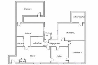  Appartement � vendre 6 pi�ces 124 m�
