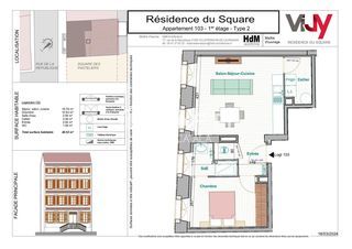  Appartement � vendre 2 pi�ces 41 m�