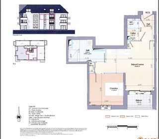  Appartement � vendre 2 pi�ces 45 m�