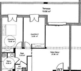  Appartement � vendre 3 pi�ces 63 m�