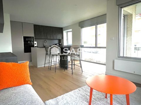   Superbe appartement � Stella plage avec chambre , cabine et balcon, vendu entierement meubl� et �quip� Appartement - 3 pi�ce(s) - 54 m�