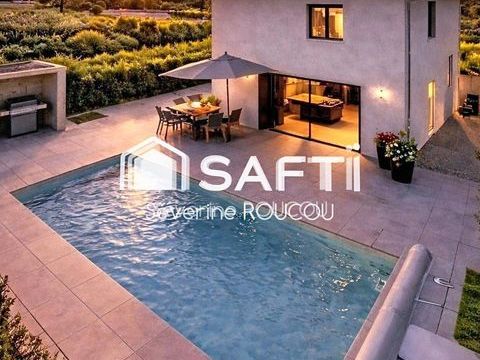   Villa neuve d'architecte � standing, piscine, vues Mont-Blanc & Jura � � deux pas de Gen�ve. Maison - 5 pi�ce(s) - 136 m�