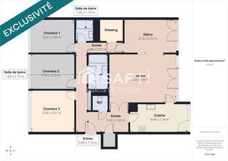  Appartement � vendre 5 pi�ces 99 m�