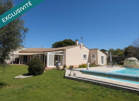   Villa plain pied d'environ 138 m� sur terrain paysag� de 2085m� avec piscine et double garage Maison - 4 pi�ce(s) - 138 m�