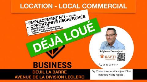 LOCAL 94M2 - AVENUE DE LA DIVISION LECLERC 1570 95170 Deuil-la-barre