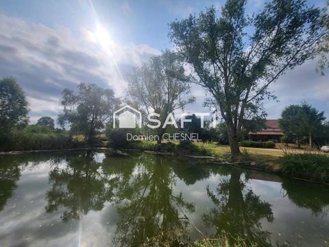   Maison de caract�re 239m� avec �tang et presqu'�le sur 1,3 ha arbor� Maison - 5 pi�ce(s) - 239 m�