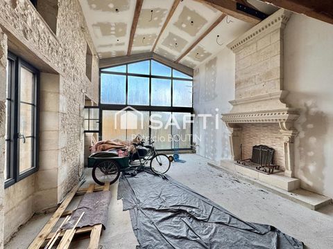   MAISON EN PIERRE  D'EXCEPTION A FINIR DE R�NOVER VUE IMPRENABLE AVEC ACC�S BIEF A ARCAIS ! Maison - 5 pi�ce(s) - 225 m�