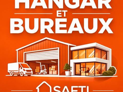 LE MUY � Hangar / Atelier et bureaux env. 800 m&sup2; avec les mezzanines � Zone industrielle (acc&egrave;s PL) 1461450 83490 Le muy