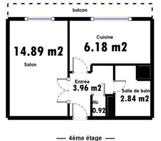  Appartement � vendre 1 pi�ce 29 m�