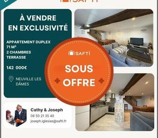  Appartement � vendre 3 pi�ces 71 m�