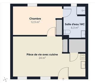  Appartement � vendre 2 pi�ces 45 m�