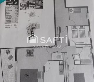  Appartement � vendre 4 pi�ces 93 m�