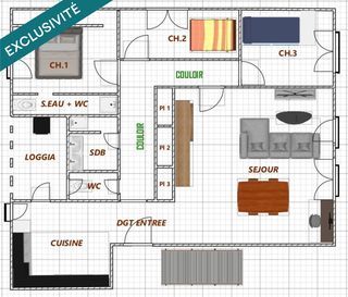 Appartement � vendre 4 pi�ces 96 m�