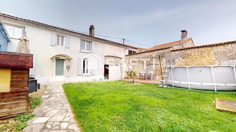   Maison en pierre avec cours, garage et d�pendance Maison - 5 pi�ce(s) - 112 m�