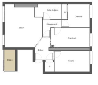  Appartement � vendre 3 pi�ces 70 m�