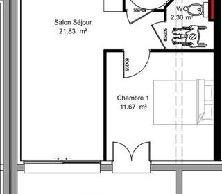  Appartement � vendre 2 pi�ces 41 m�