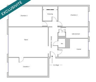  Appartement � vendre 4 pi�ces 78 m�