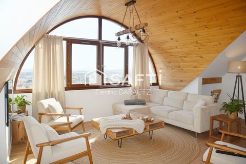   Attique cosy en duplex rare avec vue imprenable sur le Mont Blanc et le Jura Appartement - 5 pi�ce(s) - 146 m�